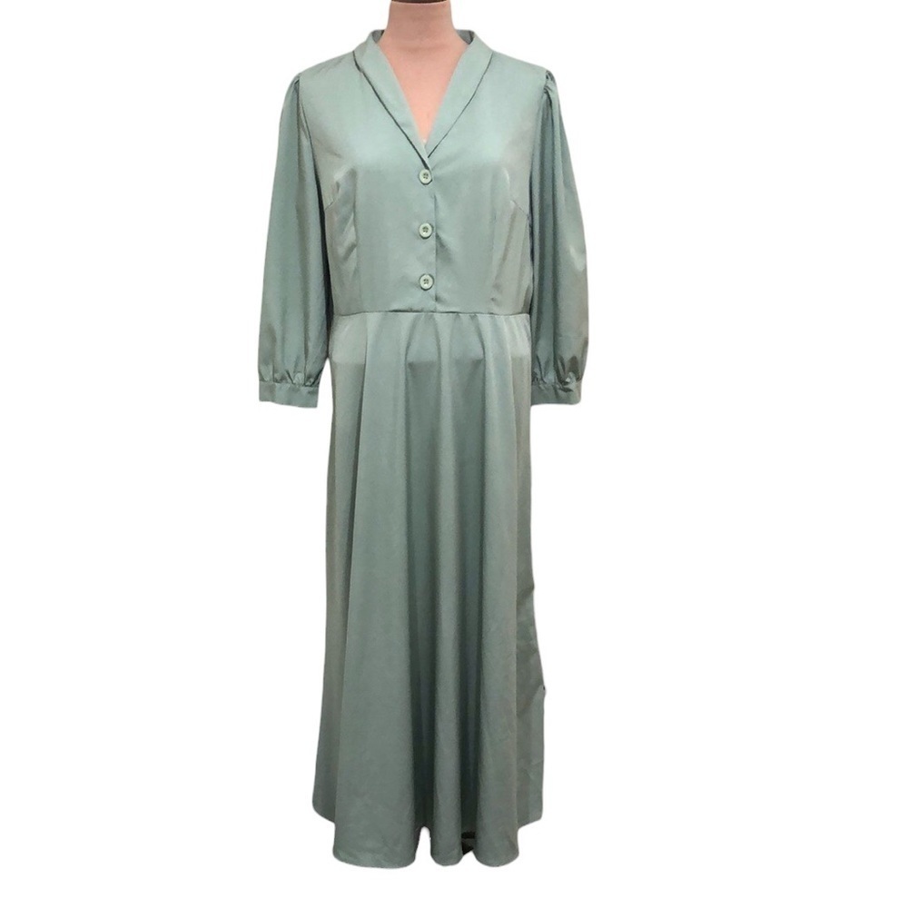 Francesca’s Collection Maxi Dress Size XL Pastel Seafoam Green